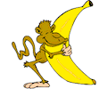 Monkey with Large Banana