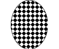 pattern checkered diagonal bw