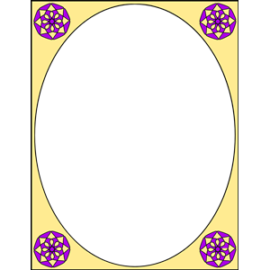 Oval frame colour