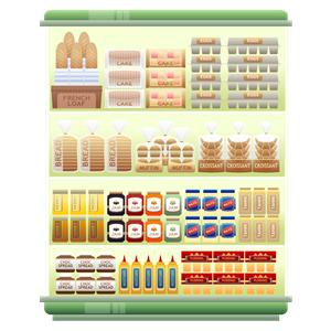 Supermarket Goods Shelf 5