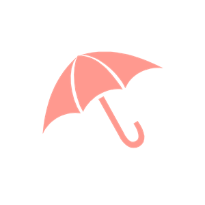 Coral Umbrella Baby Shower