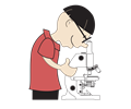 Kid with Microscope