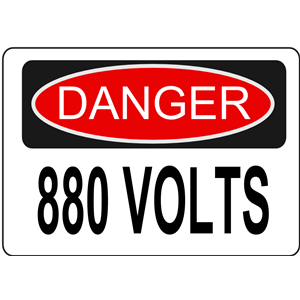 Danger - 880 Volts