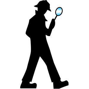 Detective with Magnifying Glass