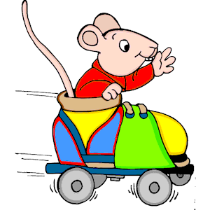 Mouse in Roller Skate