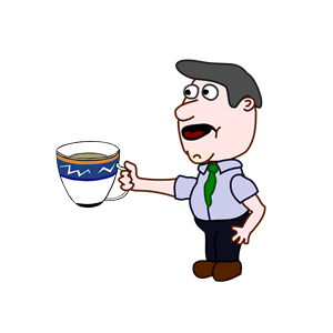Man Holding Cup