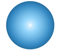 Sphere in light blue