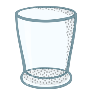 water glass - coloured