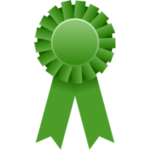 Award Ribbon -- Green