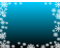 Blue Gradient Snowflake Background