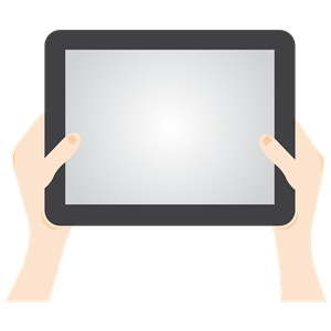 Person Holding Tablet