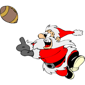 Santa Playing Football