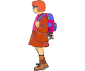 Girl with Backpack