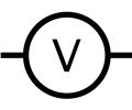 IEC Volt Meter Symbol