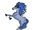 Horse Blue