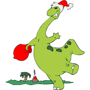 Santa Dinosaur