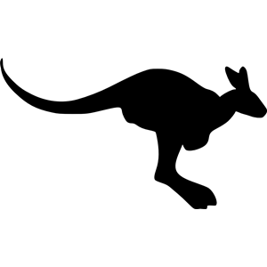 Kangaroo Silhouette