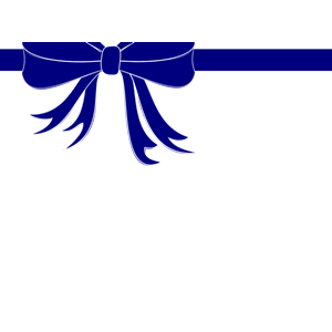 Royal Blue Bow