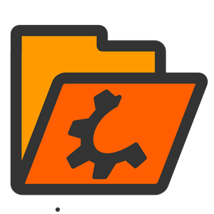 folder orange open