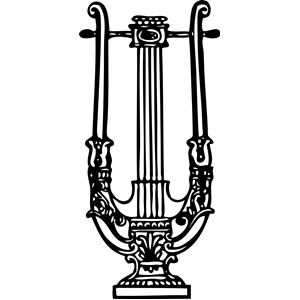 decorative lyre