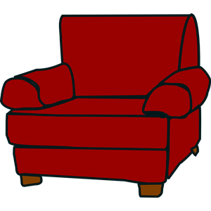 Crimson Red Armchair