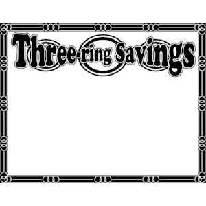 Three-Ring Savings Frame