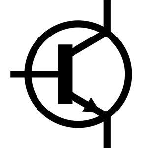 IEC NPN Transistor Symbol
