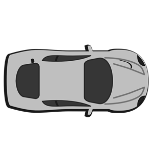 Gray Car - Top View - 80
