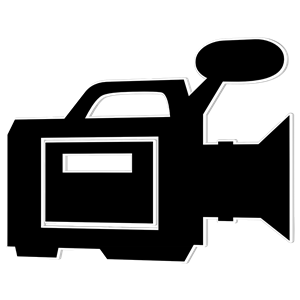 Video Camera Icon Silhouette