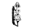Alice In Wonderland - 5 - very tall Alice