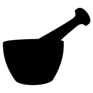 Mortar And Pestle Silhouette