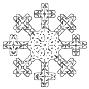 snowflake outline