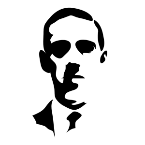 B&W Howard Phillips Lovecraft Portrait