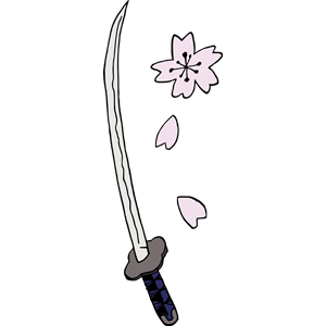 Samurai Sword and Sakura