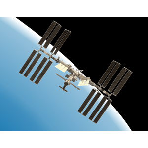 International Space Station with Earth