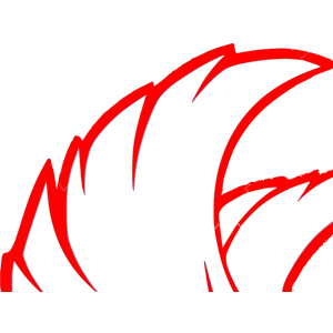Falcon Red Outline