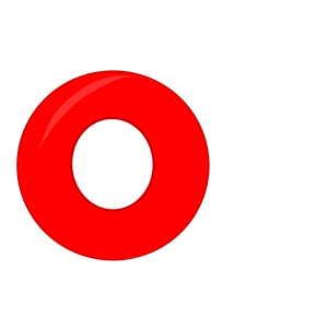 Red Circle, White Circle Inside