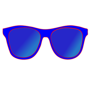 Blue Sunglasses Front