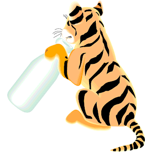 Tiger with Bottle