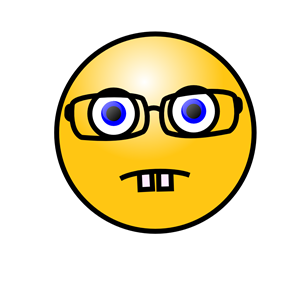 Emoticons: Nerd face