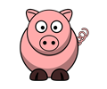 Pig-RoundCartoon