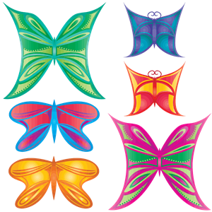 Colorful Abstract Butterflies