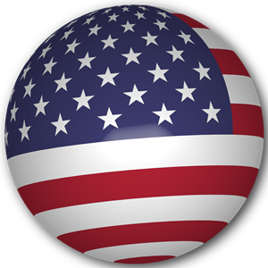 USA Flag Sphere