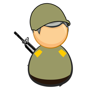 First responder icon - army / soldier