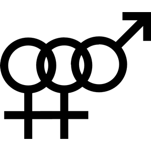 Female bisexuality symbol