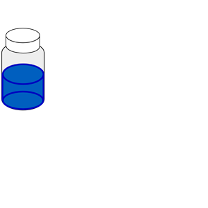 Blue Sample Vial 20ml