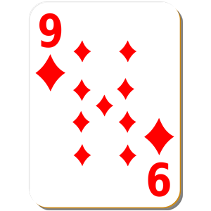White deck: 9 of diamonds