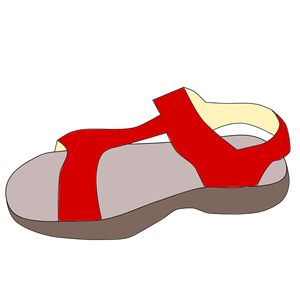 Red sandal