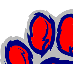 Blue Red Tiger Paw