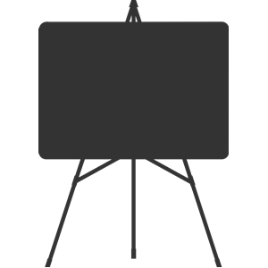 white board silhouette